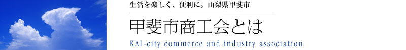 甲斐市商工会について